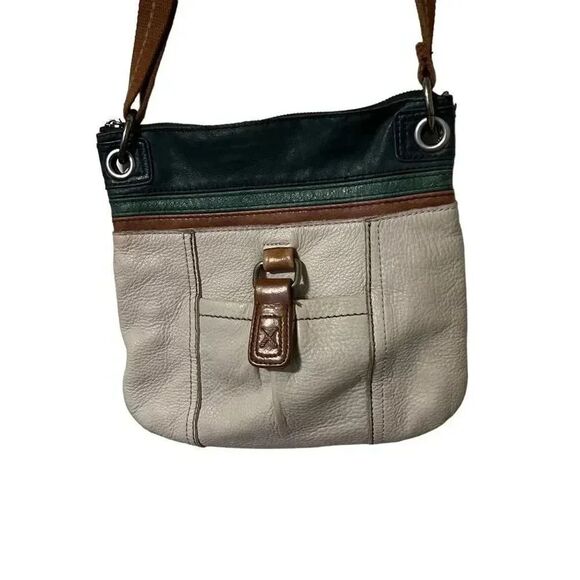 The Sak Crossbody Leather Cream Leather Hobo Bag - Picture 2 of 5